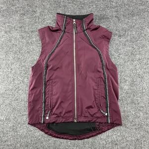 VTG Moving Comfort Jacket Womens Small Purple Windbreaker Running Cycling